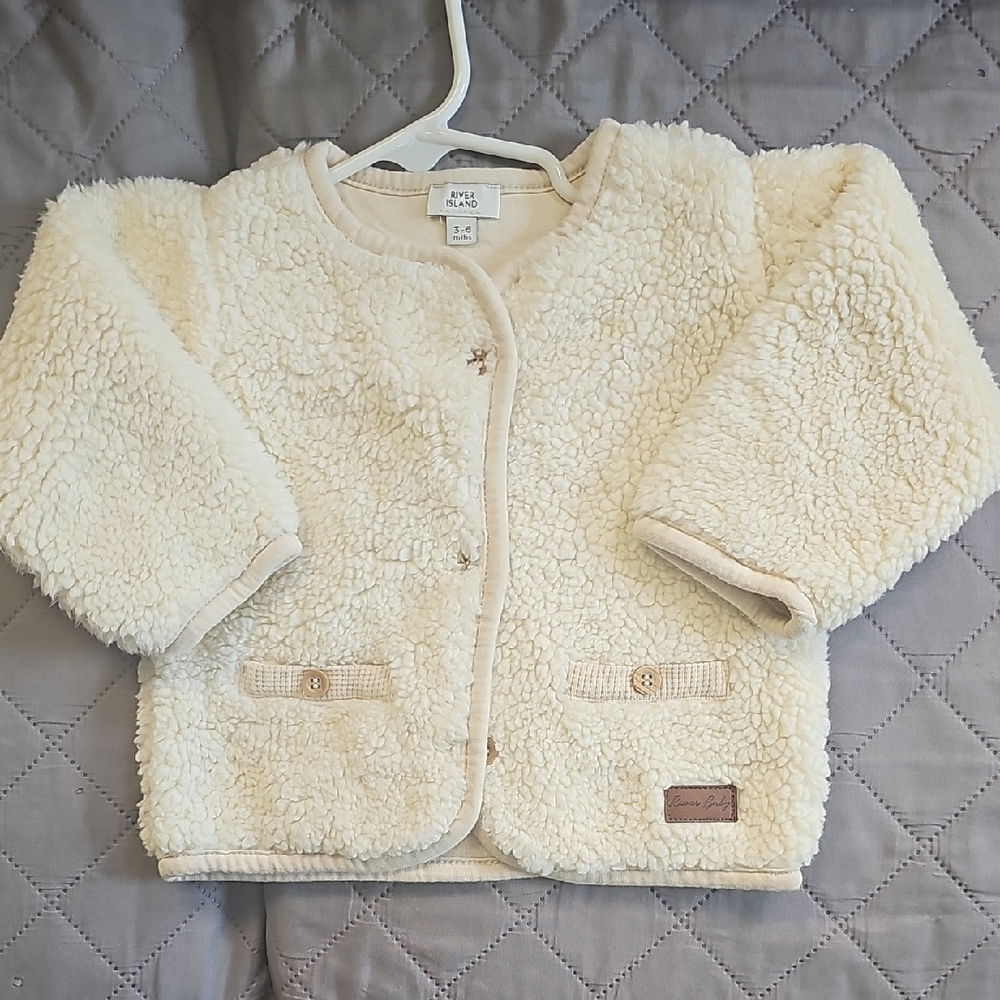 Cream Sherpa Baby Jacket
